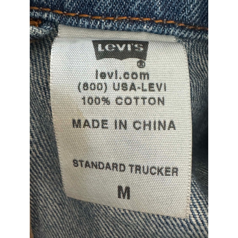 Levi's 70507 Standard Trucker Men's M Light Blue Denim Jacket - Picture 4 of 8